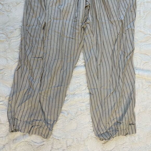 Hei Hei Anthropologie Eventide Linen Blend Cropped Stripe Pant - Women’s XS - Picture 6 of 8